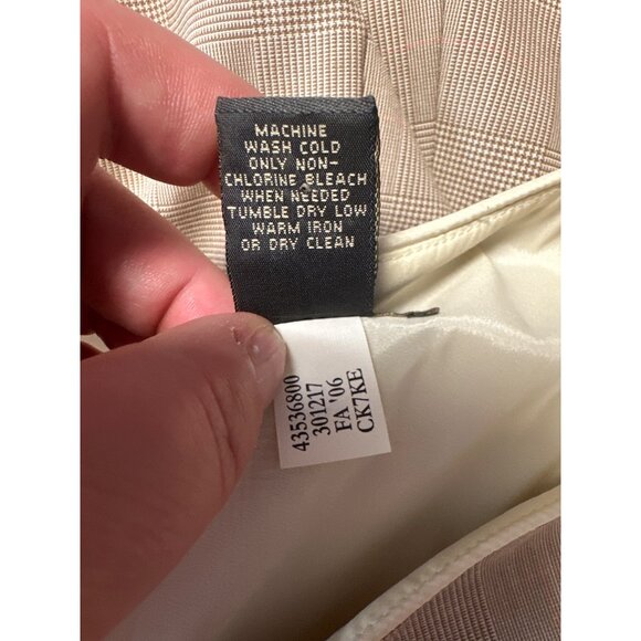 Banana Republic Career Classic Plaid Basic Dress Size 6 - Picture 6 of 7